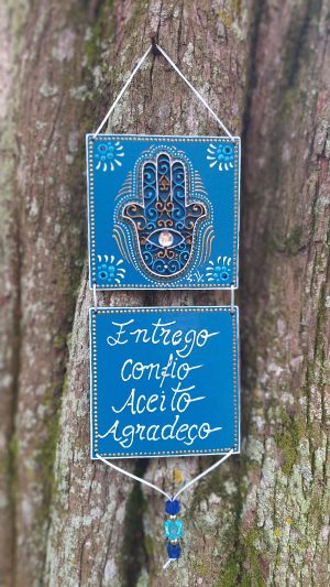 plaquinha com Hamsá