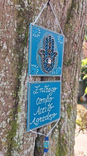 plaquinha com Hamsá