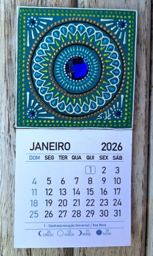 calendário imã mandala saúde emocional